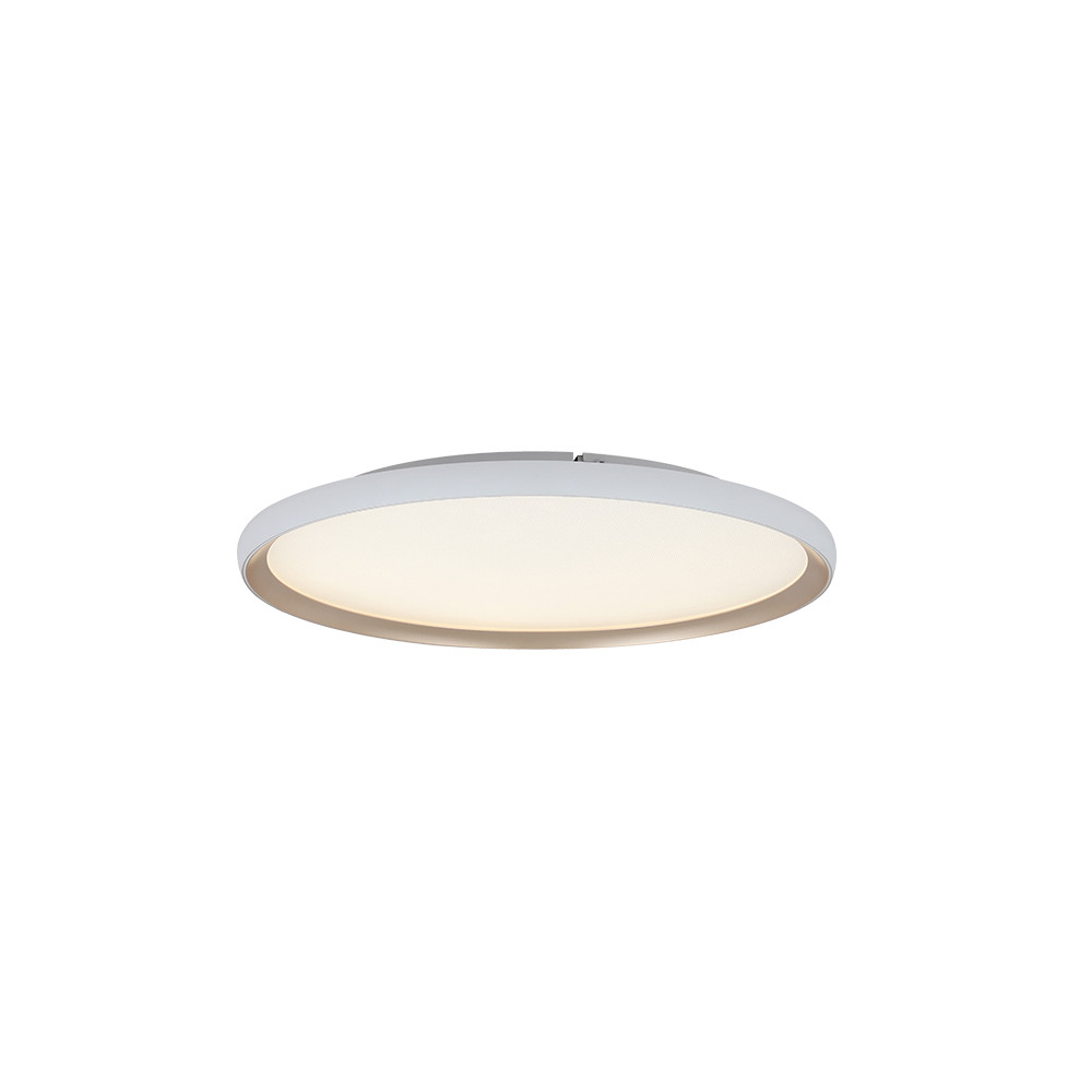 Deckenleuchte ZAMBELIS D600 40W CCT Dimmbar DESIGN Mattweiß und Gold 25188
