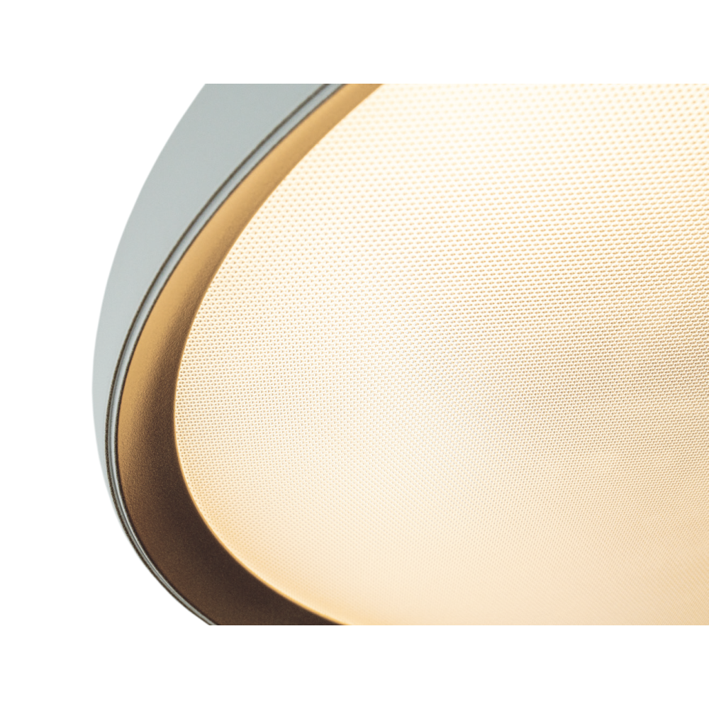 Deckenleuchte ZAMBELIS D600 40W CCT Dimmbar DESIGN Mattweiß und Gold 25188
