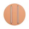 Deckenleuchte ZAMBELIS D400 28W Dimmbar DESIGN Ziegelrot und Mattschwarz 2567 FS