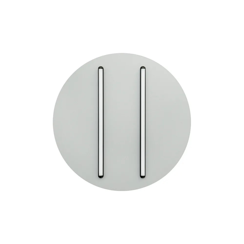 Deckenleuchte ZAMBELIS D400 28W Dimmbar DESIGN Sandgrau und Mattschwarz 2568 FS