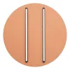 Deckenleuchte ZAMBELIS D600 43W Dimmbar DESIGN Sandziegelrot und Schwarz 2569 FS