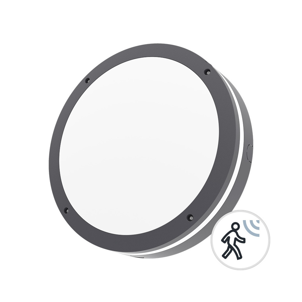 DomeLED Astral Détecteur CLAREO 9/14/18/23W DESIGN Gris Anthracite