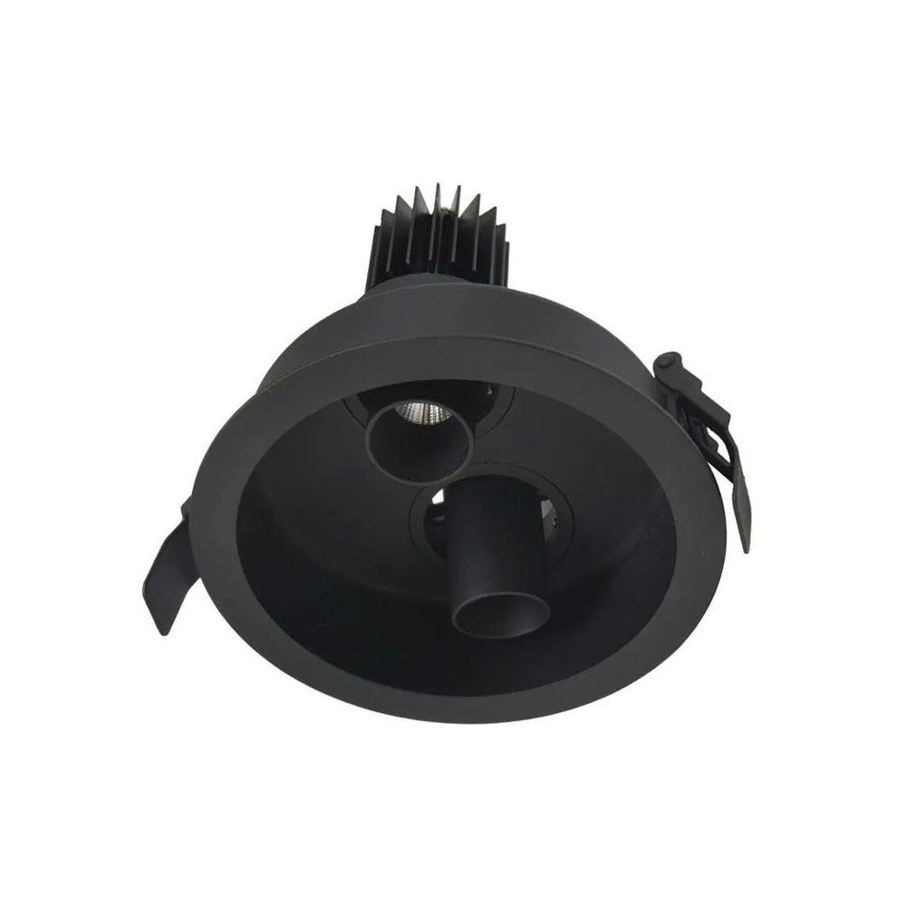 Downray Orientable ZAMBELIS D128 2x9W DESIGN Noir Sablé 1926