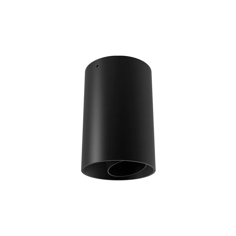 Plafonnier Orientable ZAMBELIS D85 10W IP44 DESIGN Noir Sablé S180