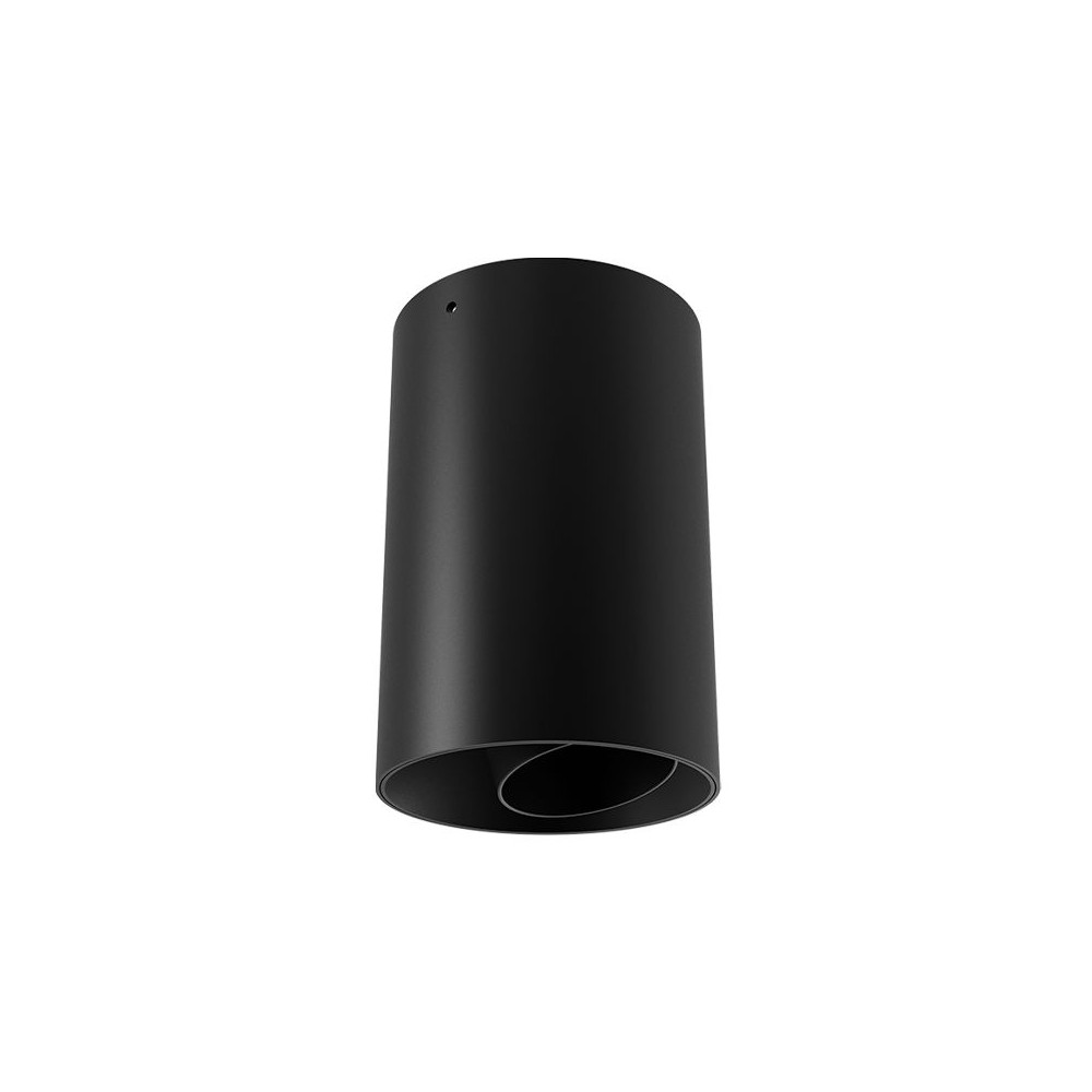 Schwenkbare Deckenleuchte ZAMBELIS D85 10W IP44 DESIGN Schwarz Sandgestrahlt S180