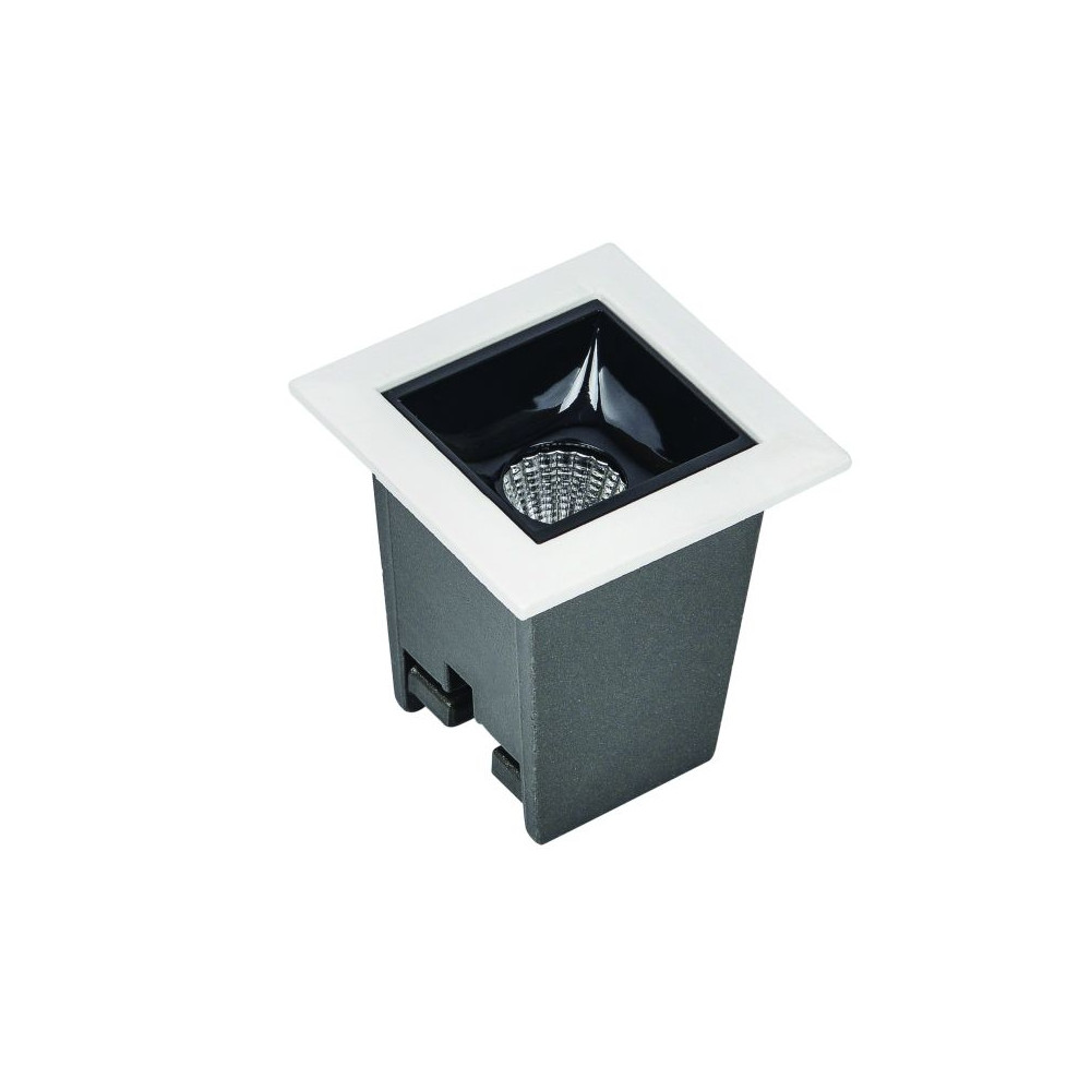 DownRay Carré ZAMBELIS 3W DESIGN Noir Sablé S084
