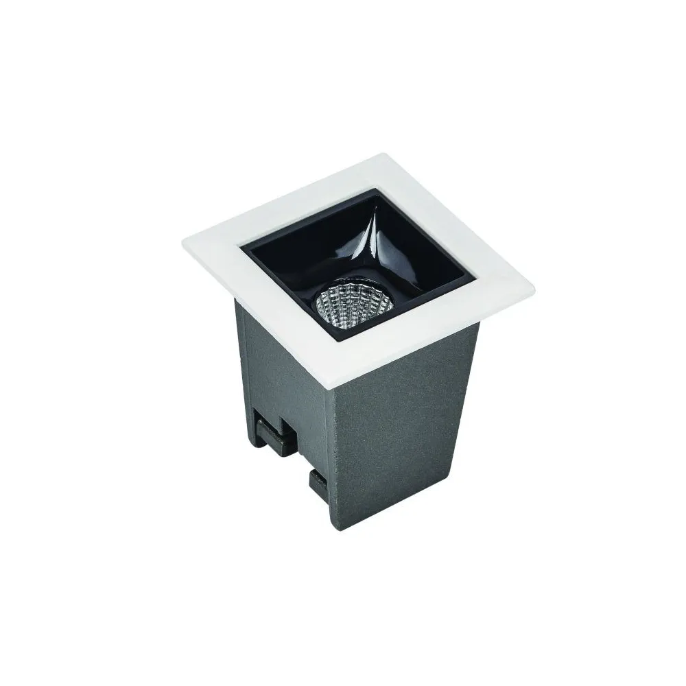 DownRay Carré ZAMBELIS 3W DESIGN Sandgeschliffenes Schwarz S084