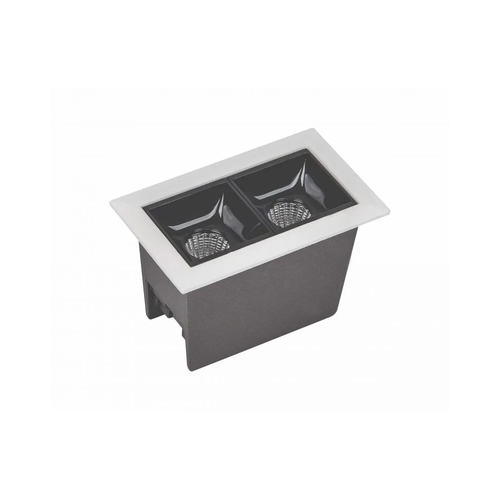DownRay ZAMBELIS 5W  DESIGN Blanc Sablé et Noir Avec Driver S085