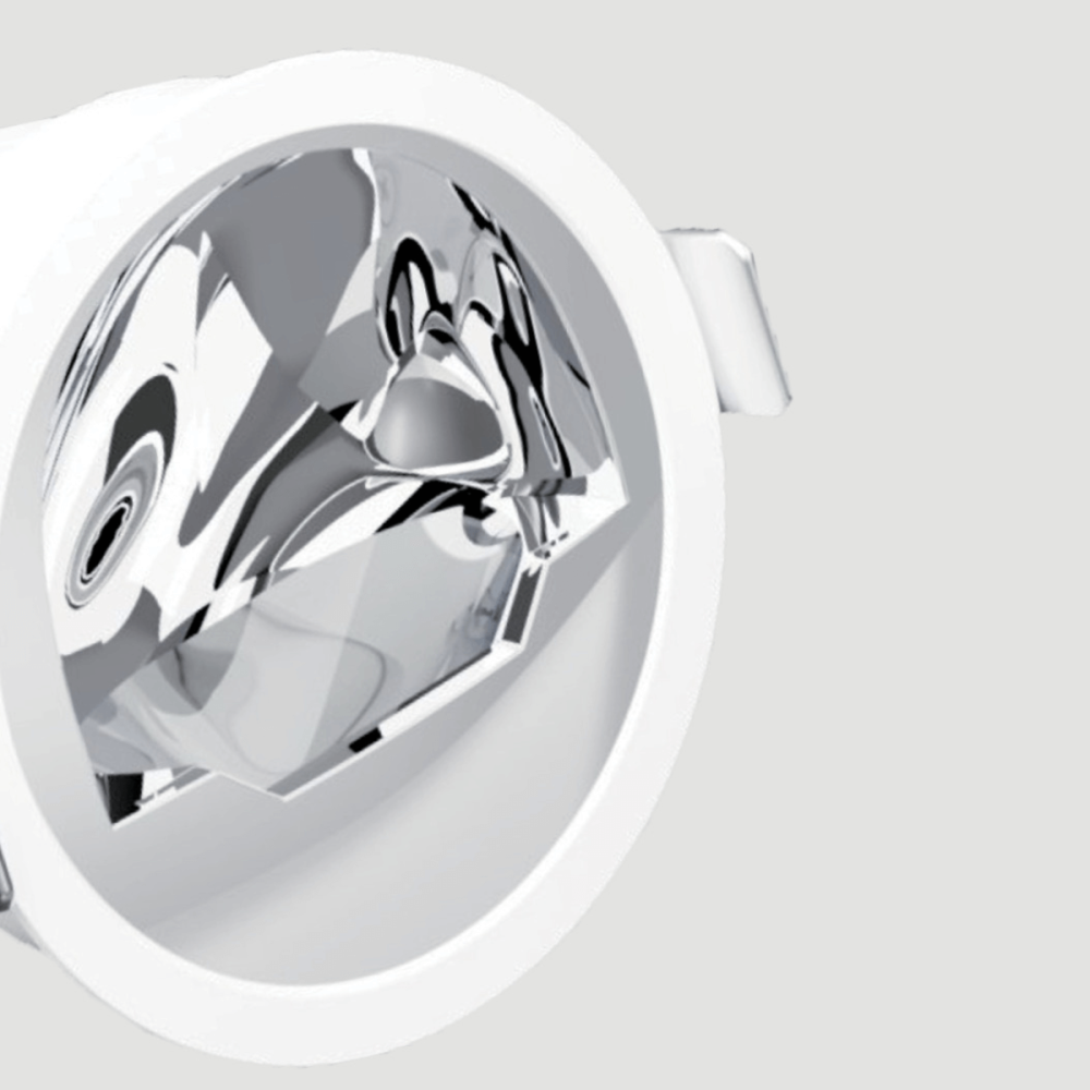 DownRay ZAMBELIS Asymmetrisch 10W DESIGN Weiß Sandgestrahlt Ohne Driver S337