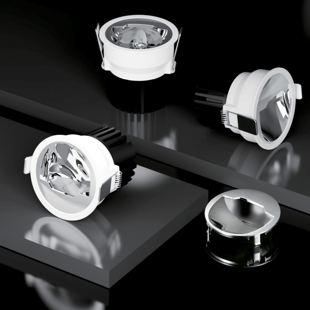 DownRay ZAMBELIS Asymmetrisch 10W DESIGN Wit Zandgeblazen Zonder Driver S337
