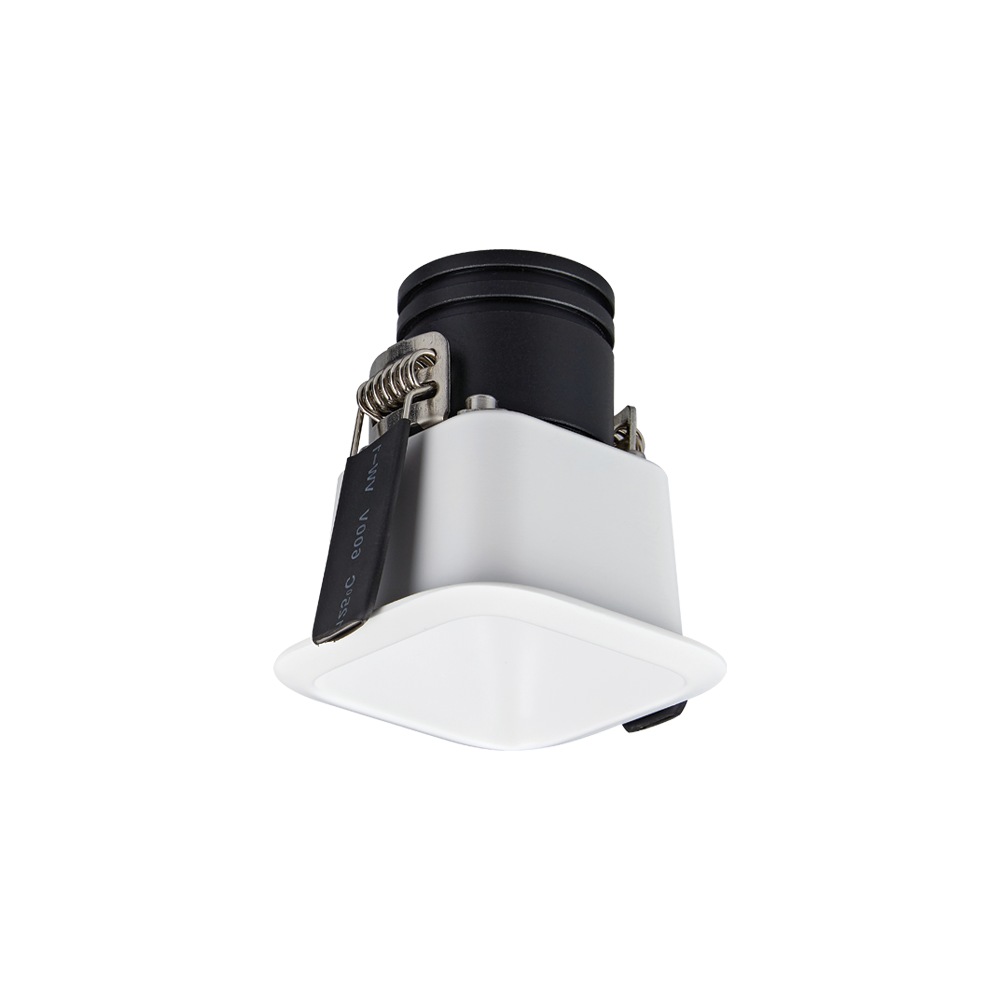DownRay Vierkant ZAMBELIS 5W IP54 DESIGN Wit Gezandstraald Zonder Driver S346