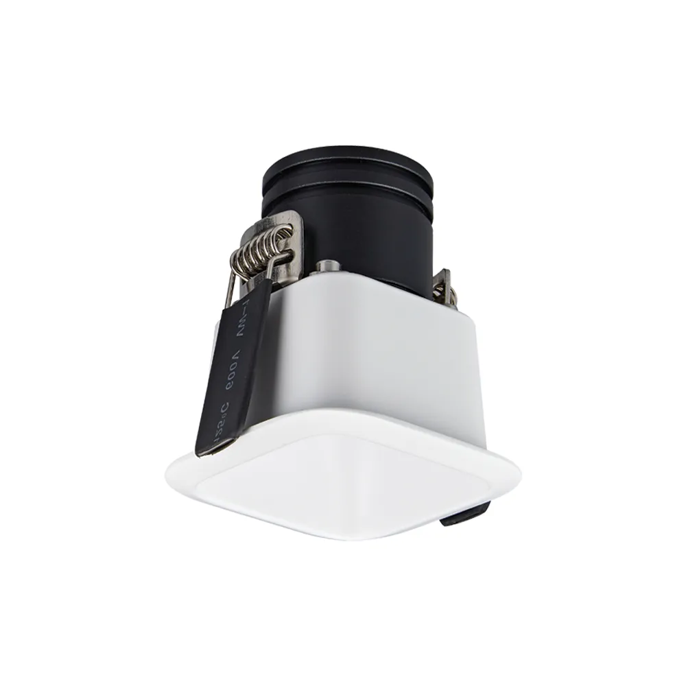 DownRay Carré ZAMBELIS 7W IP54 DESIGN Blanc Sablé Sans Driver S348