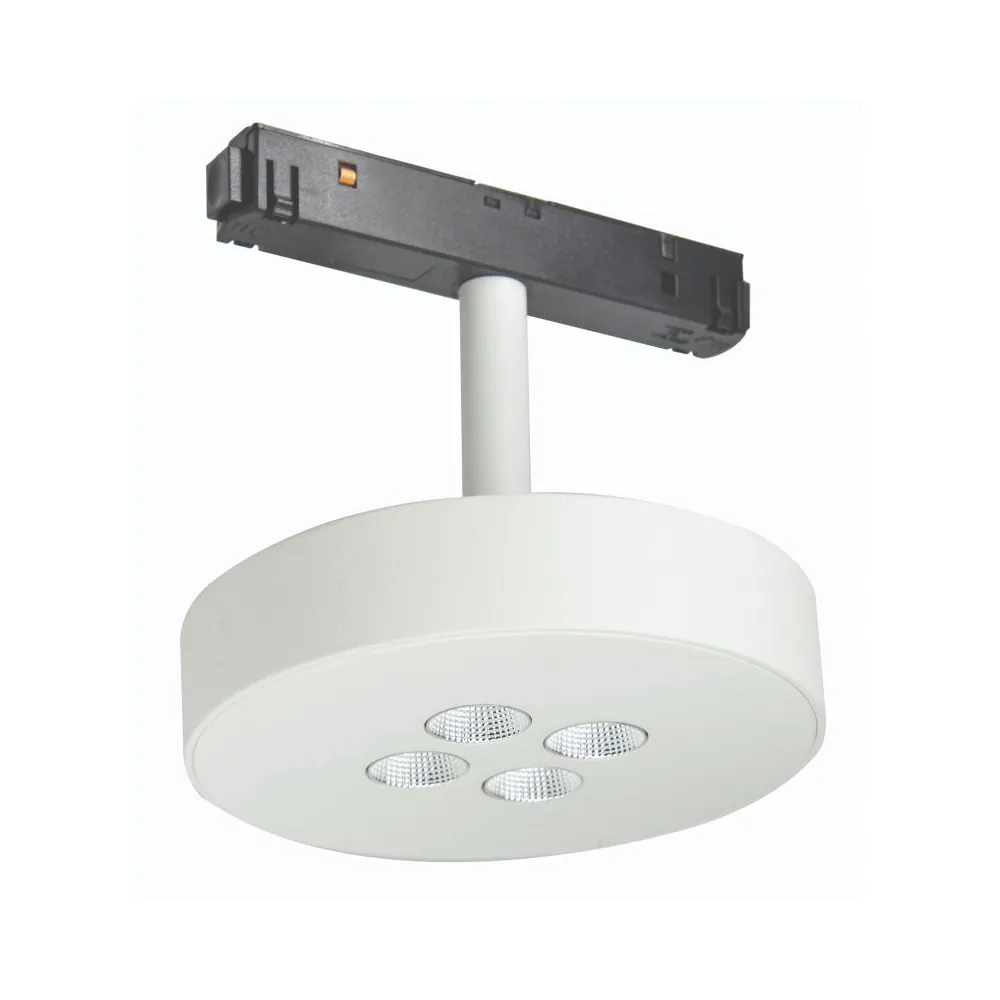 Magnetleuchte ZAMBELIS D120 12W DESIGN Weiß Sandgestrahlt 20178 FS