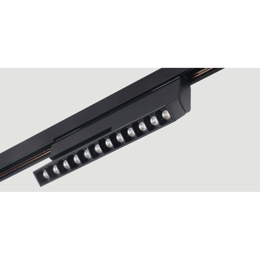 Magnetische Richtbare Lamp ZAMBELIS 12W Dimbaar DESIGN Zandstraal Zwart 20291