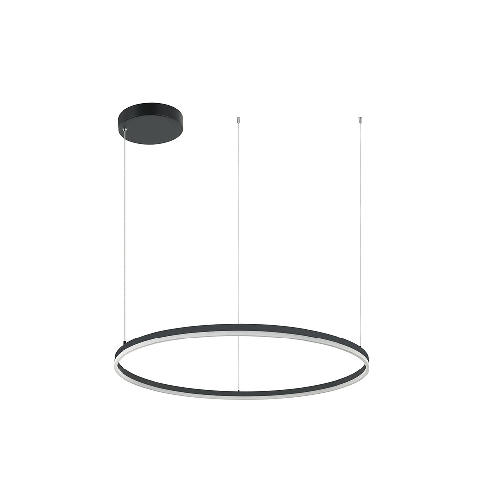 Hanglamp ZAMBELIS D1200 83W 4000K Dimbaar DESIGN Mat Zwart