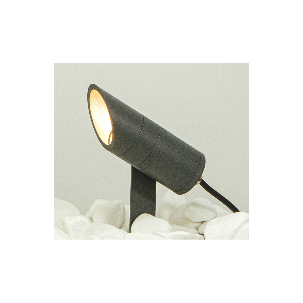 Grondspies Projector ZAMBELIS D56 7W IP65 DESIGN Grafiet E152
