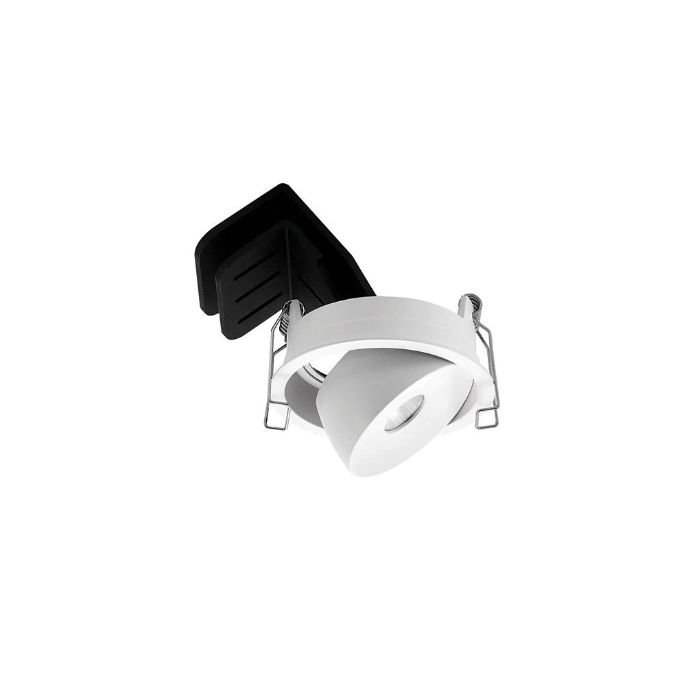 Adjustable Downlight ZAMBELIS D75 9W DESIGN Sandblasted White FS