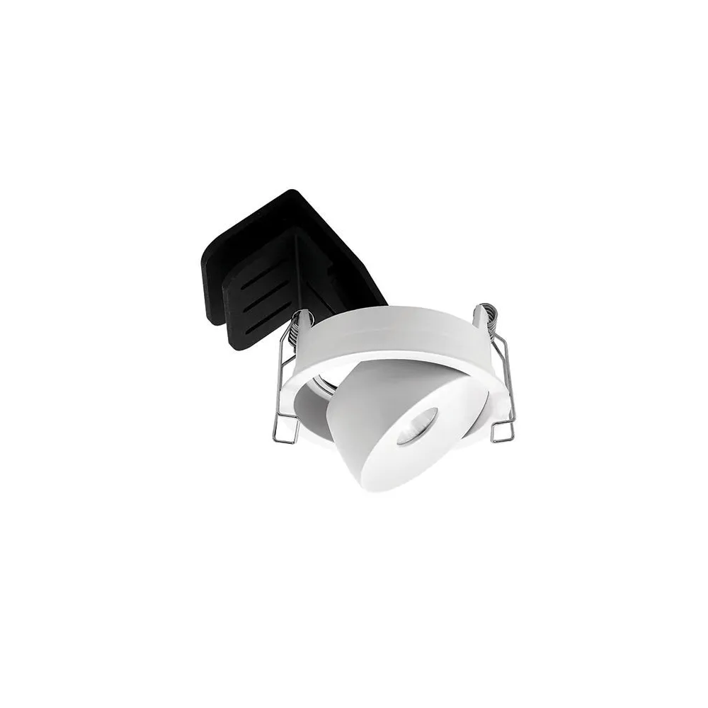 Downlight Orientable ZAMBELIS D75 9W DESIGN Blanc Sablé avec Driver FS