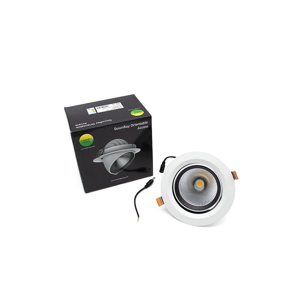 DownRay Orientable CLAREO 30W ADVANCE Blanc Sans Driver