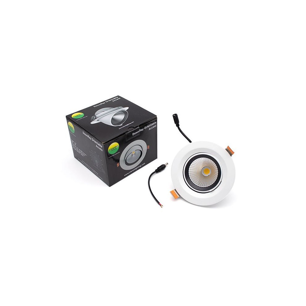 DownRay Orientable CLAREO 20W ADVANCE Blanc Sans Driver