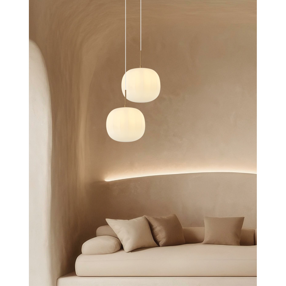 Pendant ZAMBELIS D300 E27 DESIGN Matte Gold Without Source 20124