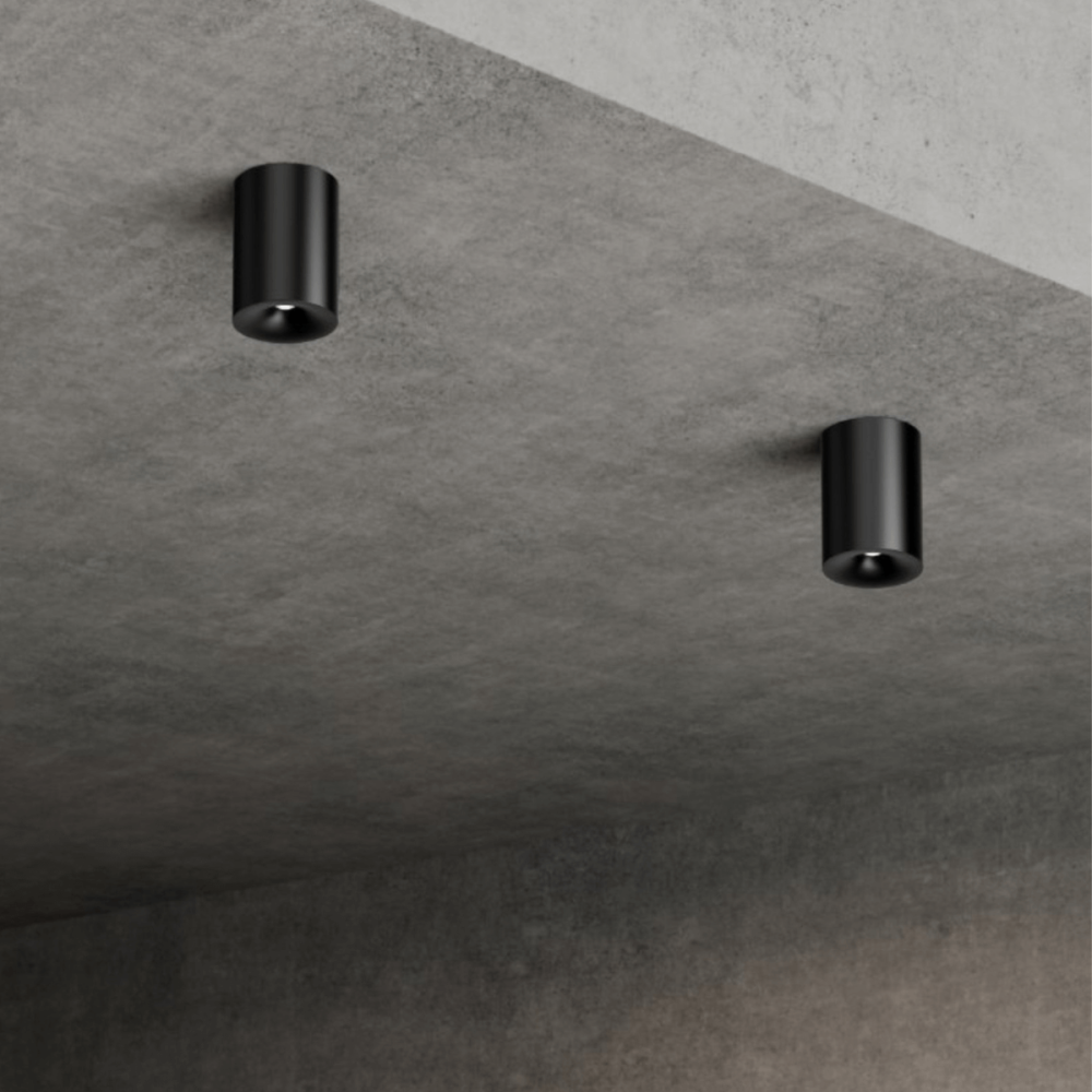 Aufbau-Spot DownRay ZAMBELIS 10W IP54 DESIGN Schwarz Matt 25295