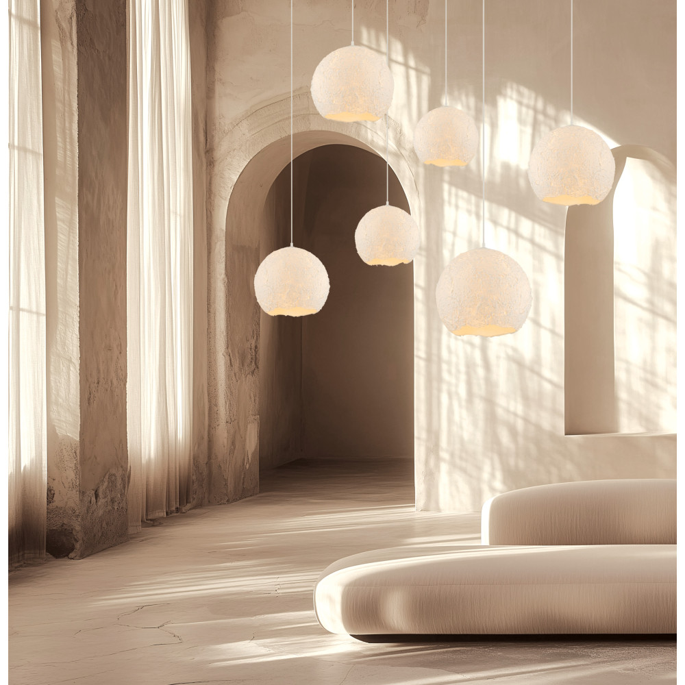 Pendelleuchte ZAMBELIS D300 E27 DESIGN Weiß Ohne Lichtquelle 25172