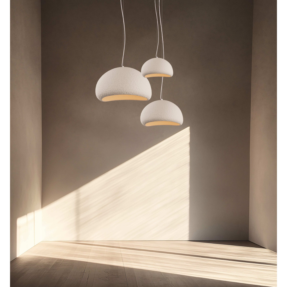 Suspension ZAMBELIS D300 E27 DESIGN Blanc Sans Source 23160