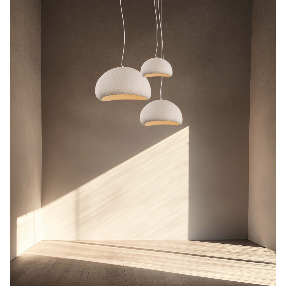 Suspension ZAMBELIS D300 E27 DESIGN Blanc Sans Source 23160