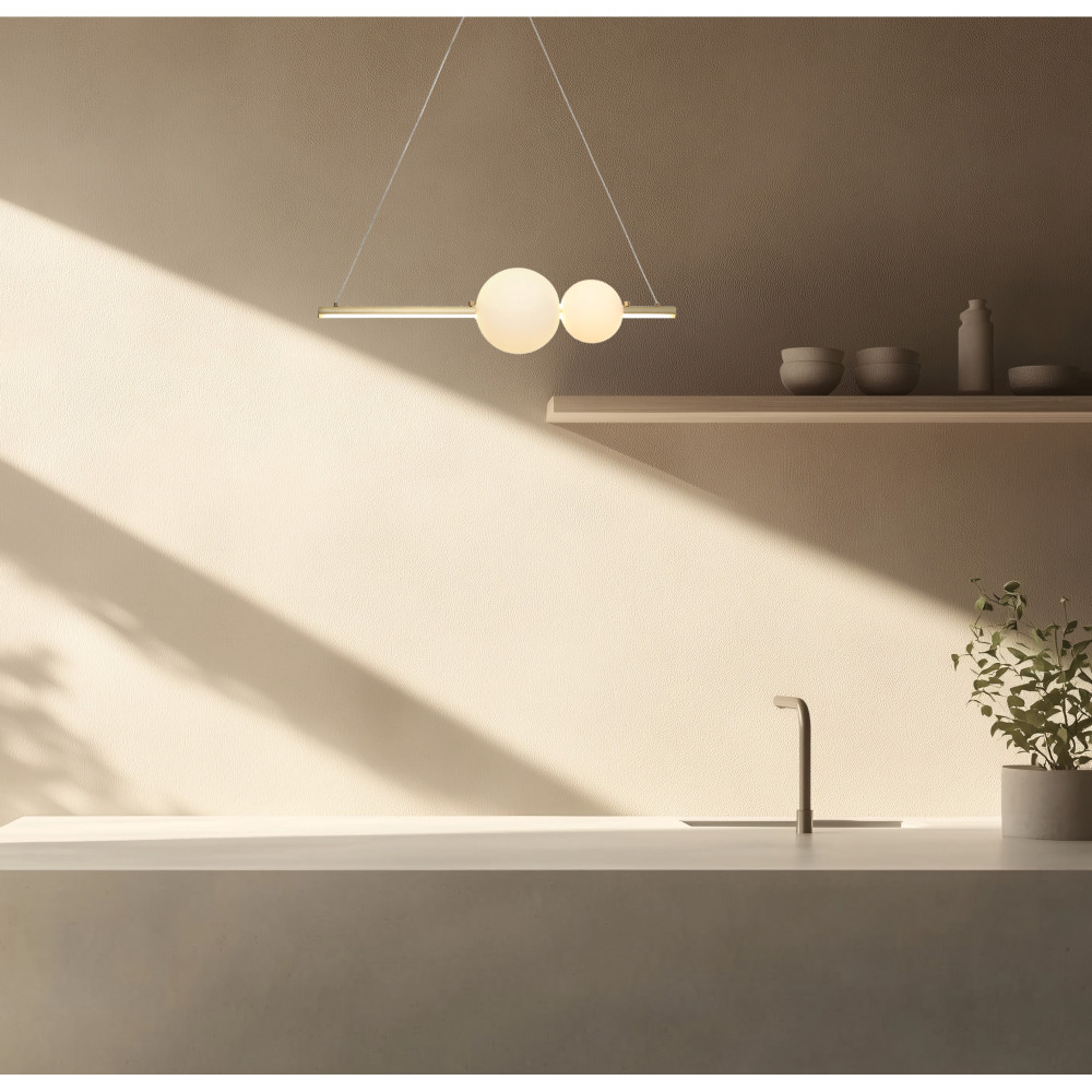 Pendant Light ZAMBELIS 11W DESIGN Matte Gold 22108