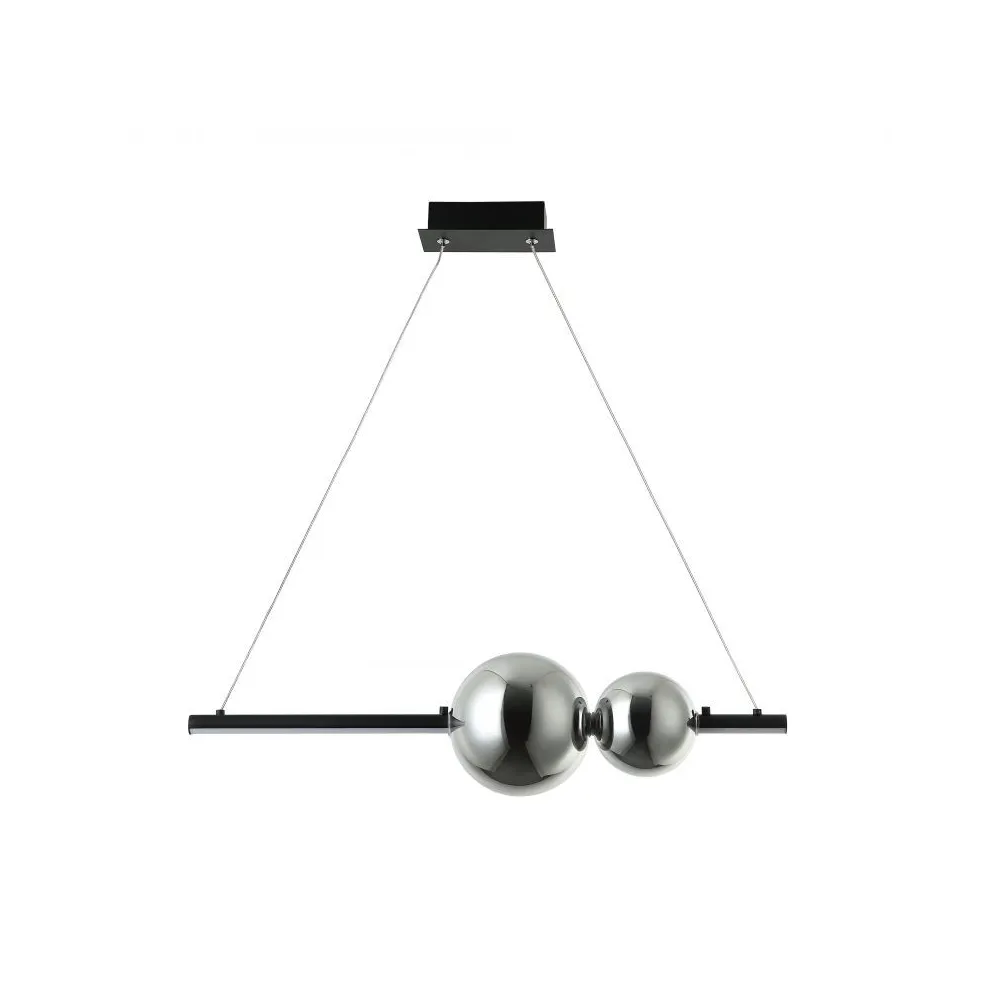 Suspension ZAMBELIS 13W Dimmable DESIGN Noir Mat 22109