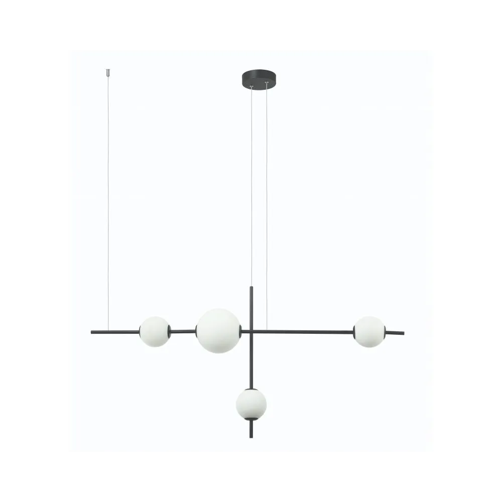 Suspension ZAMBELIS 19W Dimmable DESIGN Noir Mat 20131