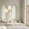 Suspension ZAMBELIS D300 E27 DESIGN Blanc Sans Source 25170