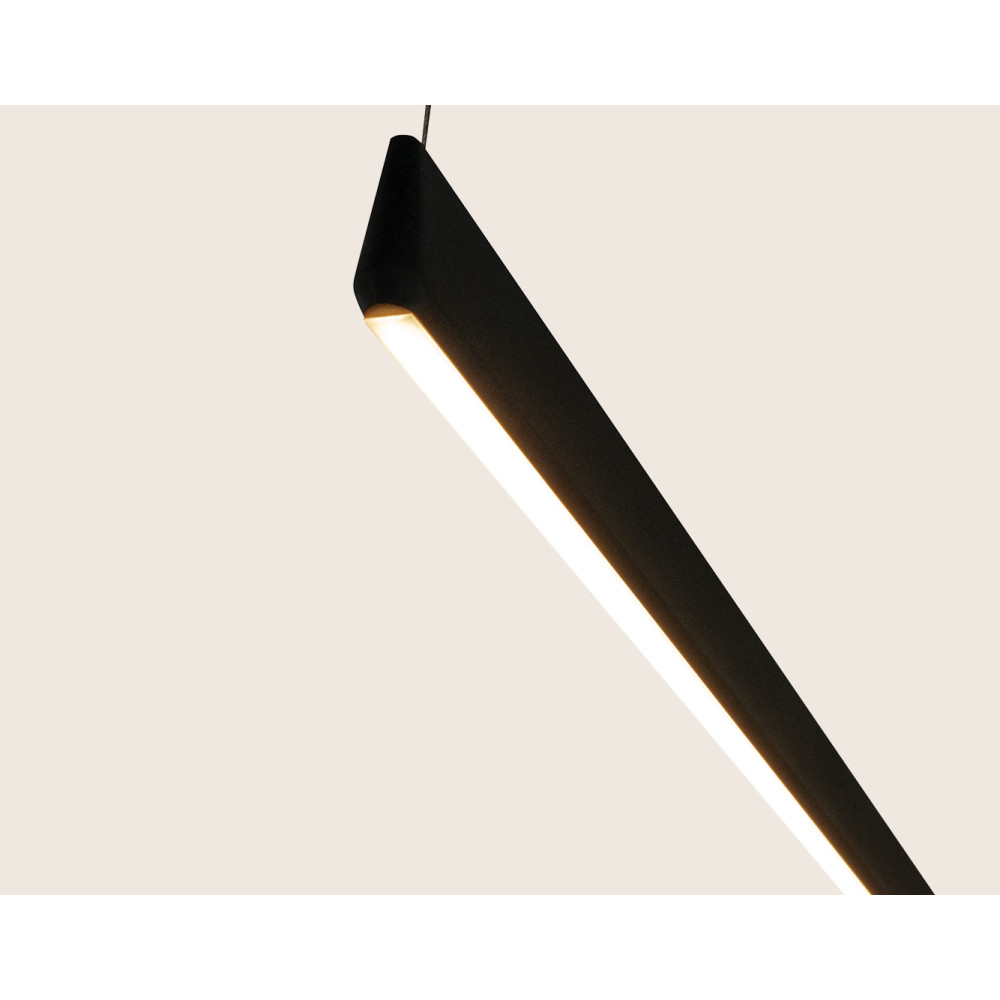 Pendant Light ZAMBELIS 152cm 32W Dimmable DESIGN Sandblasted Black 2556