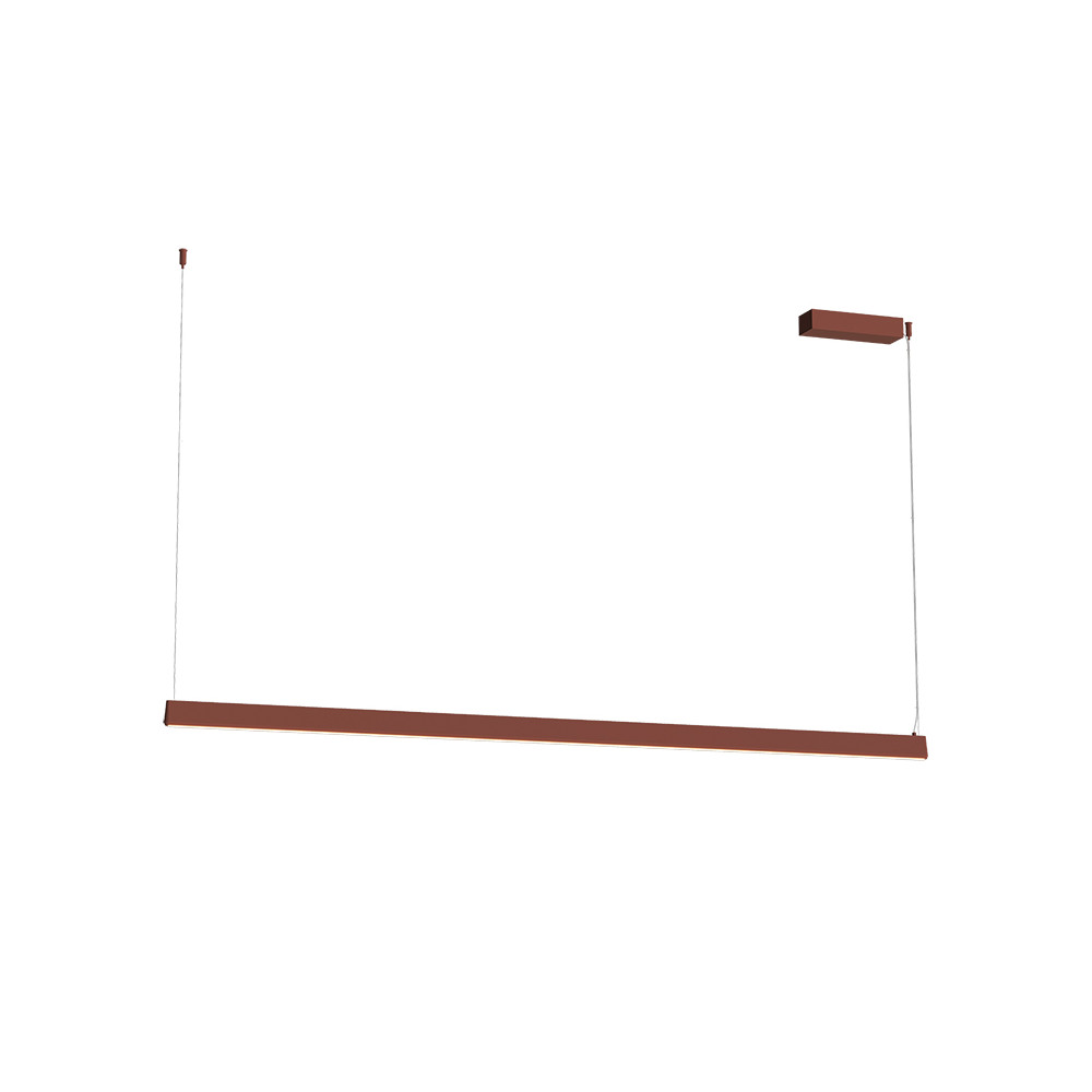 Pendelleuchte ZAMBELIS 152cm 32W Dimmbar DESIGN Ziegelrot Sandgestrahlt 2557 FS