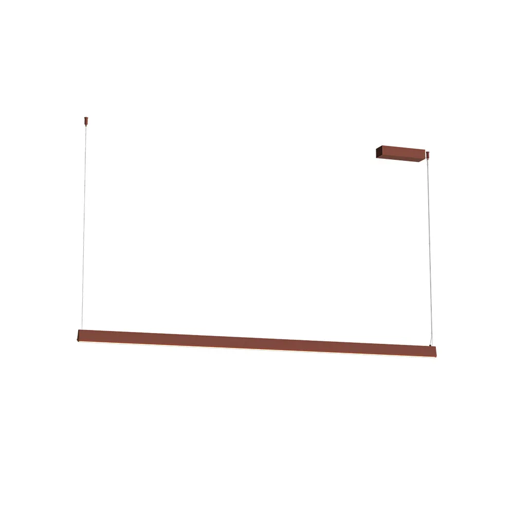 Pendelleuchte ZAMBELIS 152cm 32W Dimmbar DESIGN Ziegelrot Sandgestrahlt 2557 FS