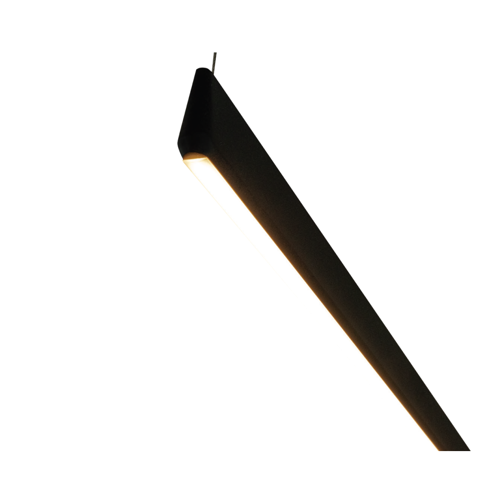 Pendelleuchte ZAMBELIS 202cm 42W Dimmbar DESIGN Sandgestrahlt Schwarz 2558