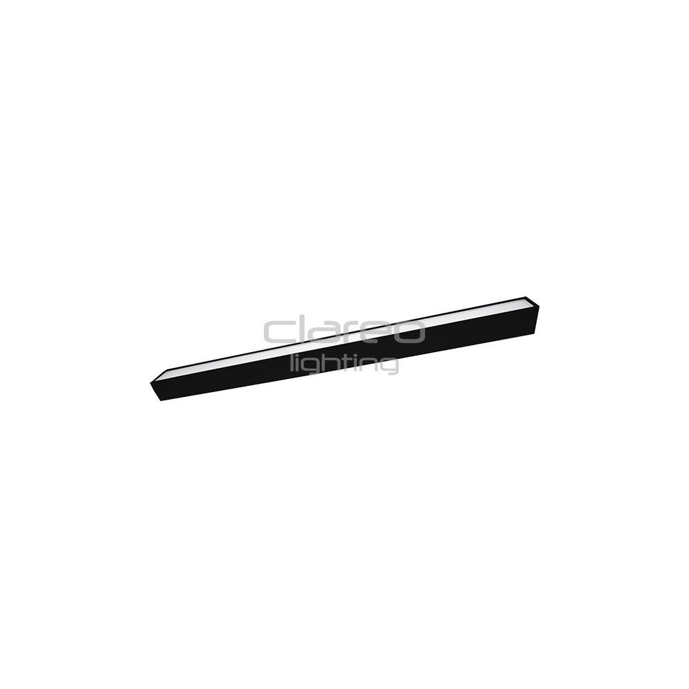 LineLED CLAREO 100x50 150cm 30W 120lm/W Onderling verbonden ADVANCE 2 Zwart