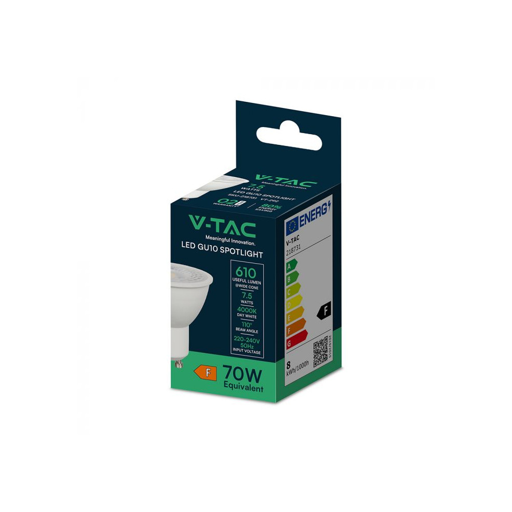 LED-Spot GU10 V-TAC 7,5W 110° START 3 VT-292