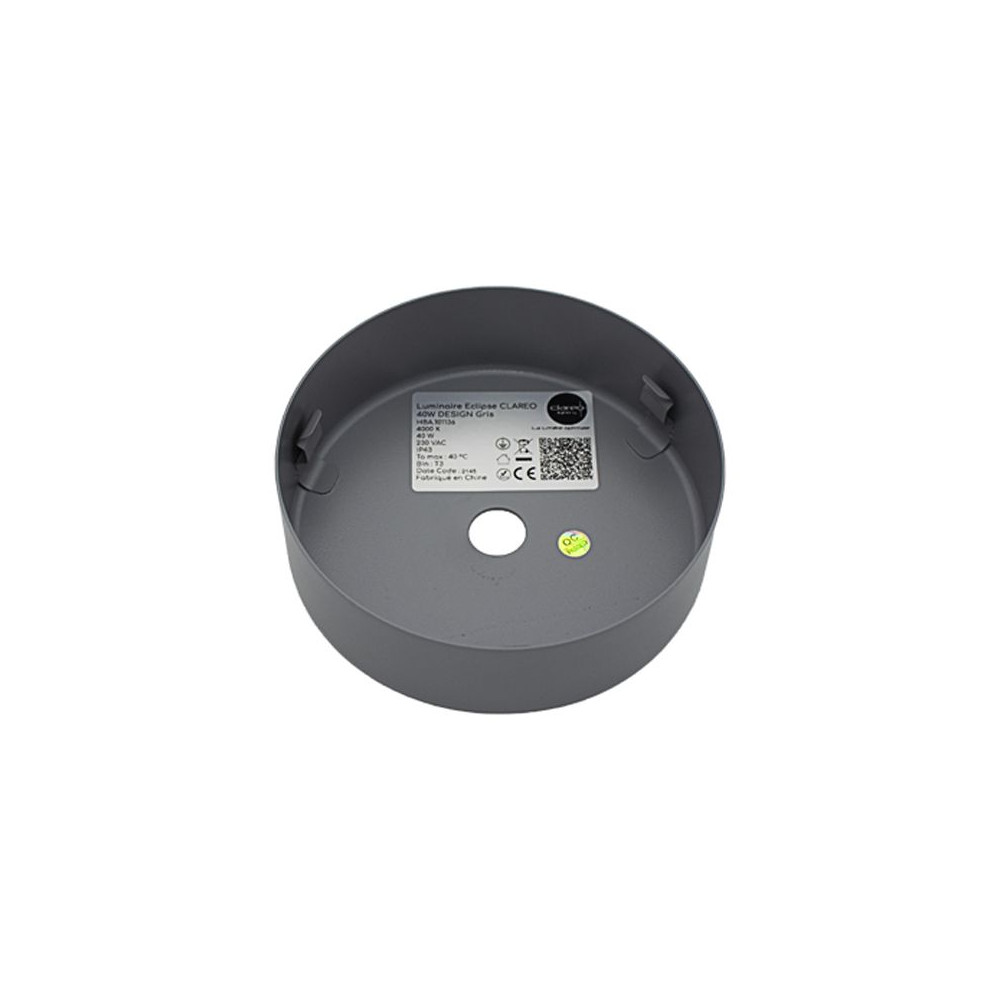 Luminaire Eclipse E27 CLAREO DESIGN Gris