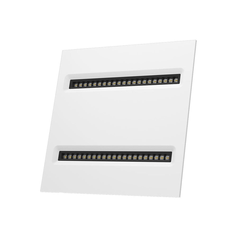 Panel Optic CLAREO 600x600 20W TECH 2 Blanc Modules Noir