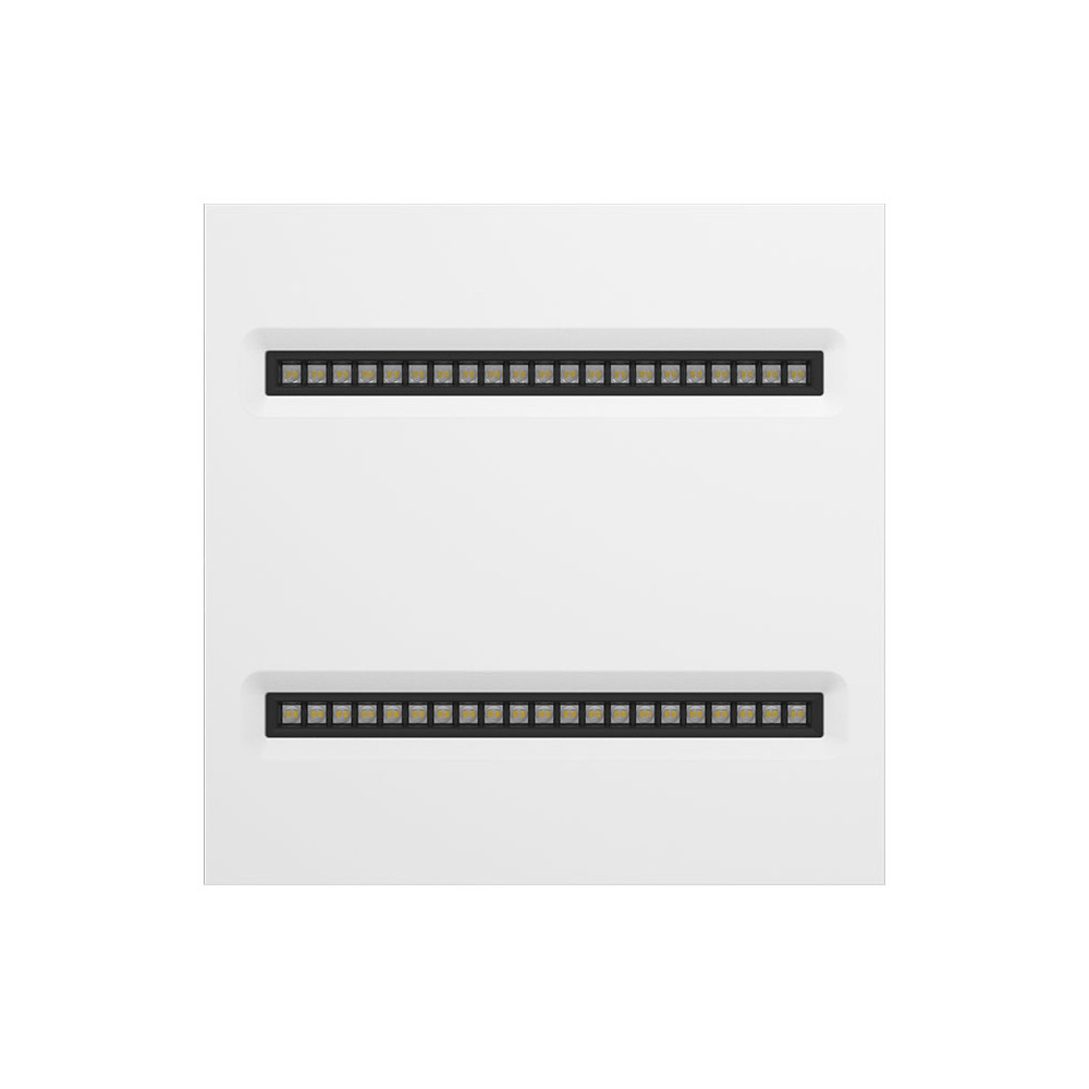 Panel Optic CLAREO 600x600 20W TECH 2 Blanc Modules Noir