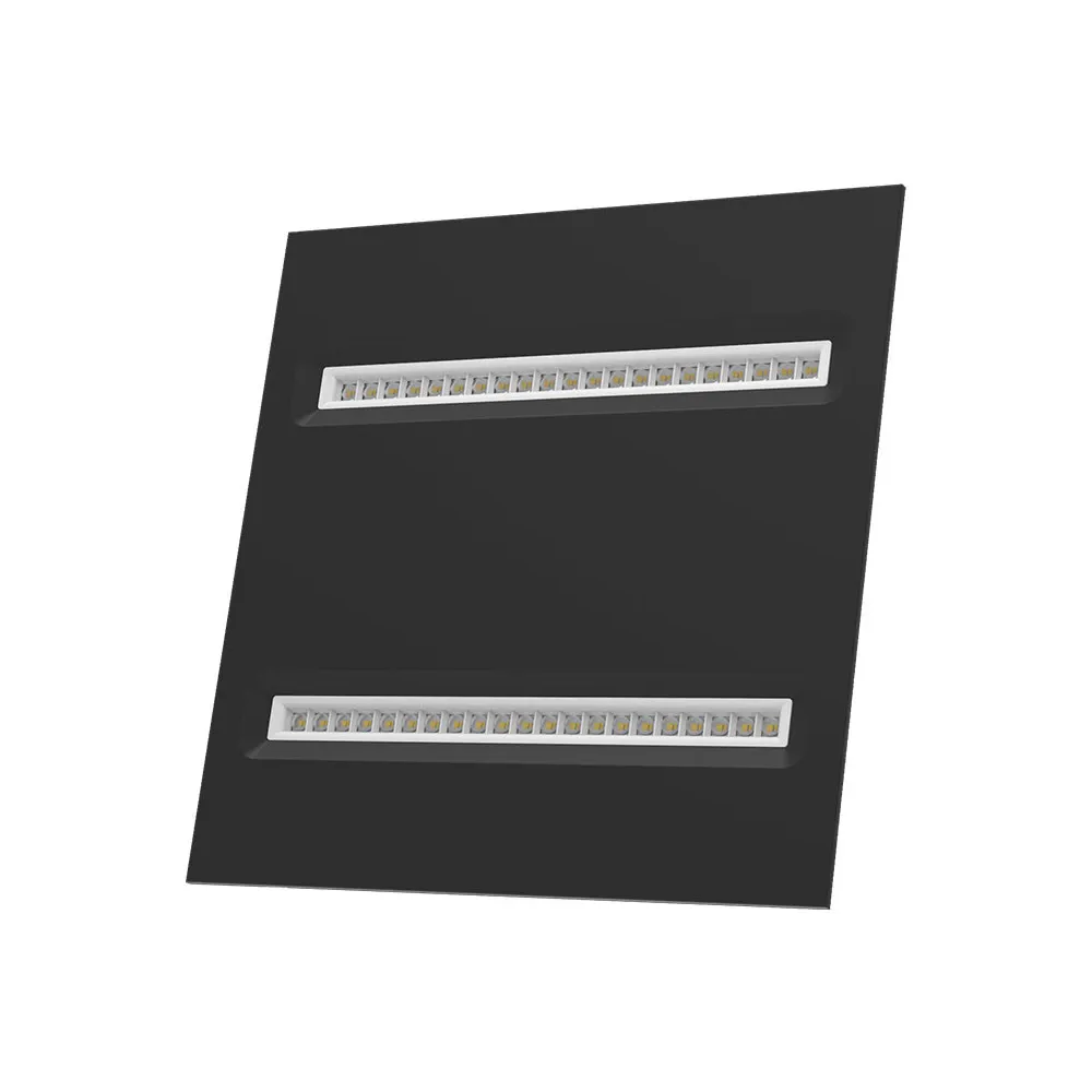 Panel Optic CLAREO 600x600 20W TECH 2 Noir Modules Blanc