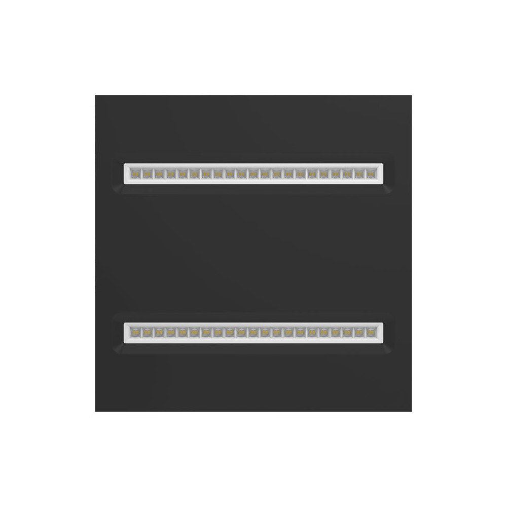 Panel Optic CLAREO 600x600 20W TECH 2 Schwarz Module Weiß