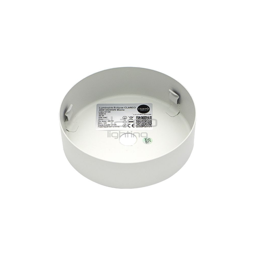CLAREO Eclipse 20W DESIGN White Luminaire