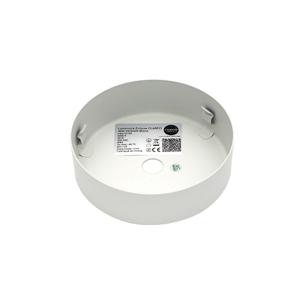 Leuchte Eclipse CLAREO 40W DESIGN Weiß