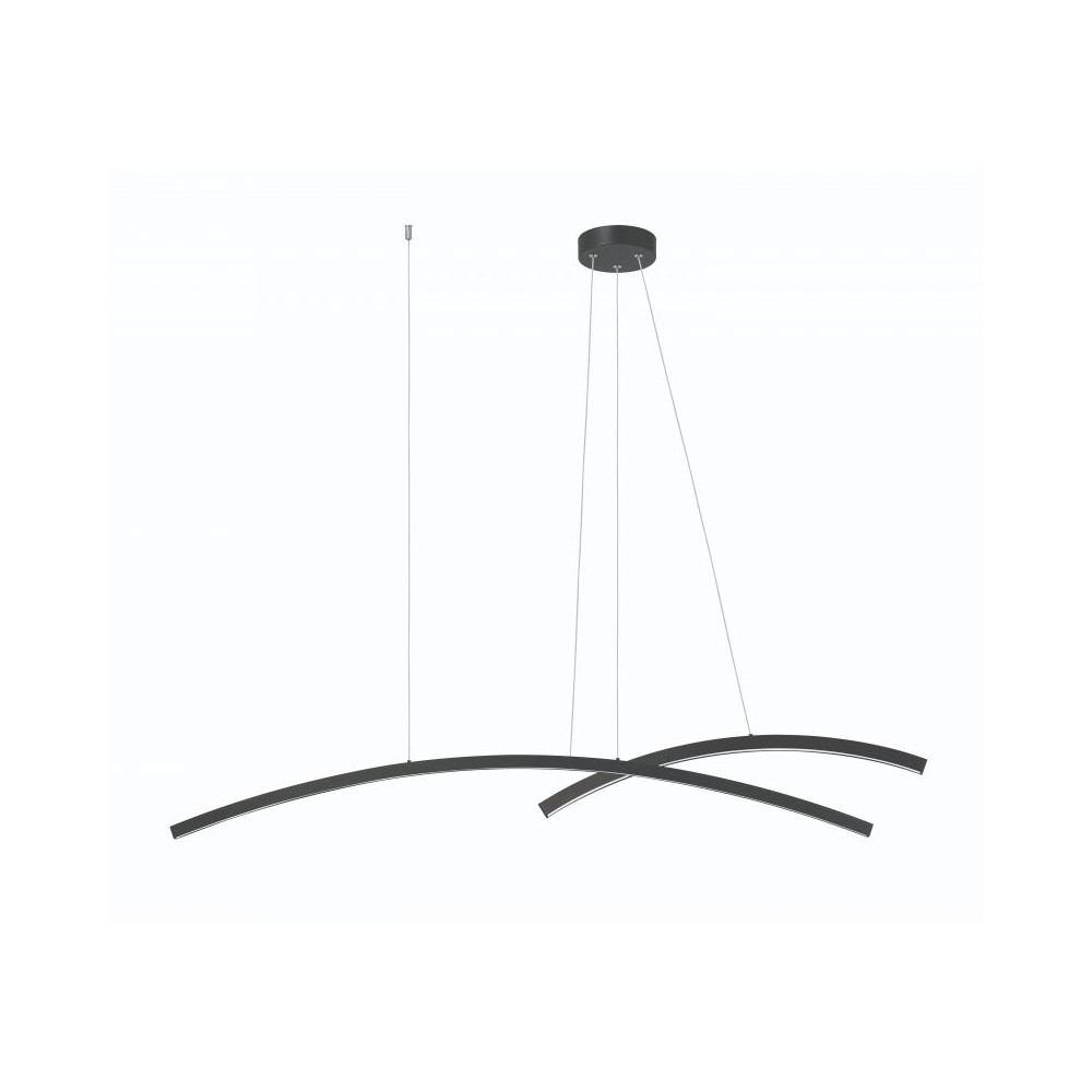 Suspension ZAMBELIS 41W Dimmable DESIGN Noir Mat 20130