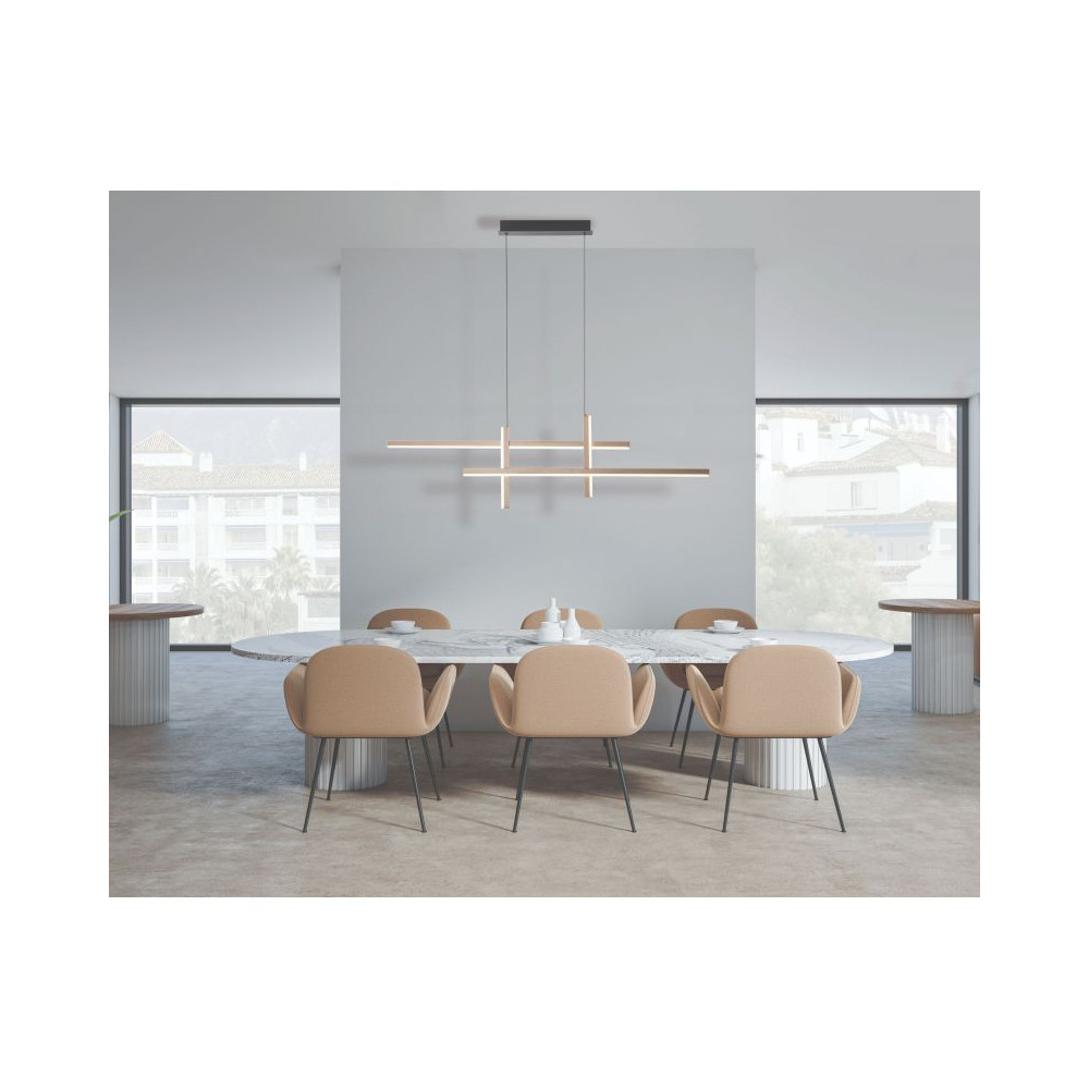 Pendelleuchte ZAMBELIS 41W DESIGN Matt Gold 22022