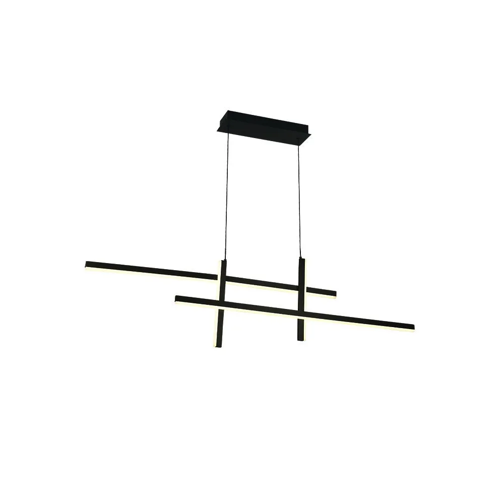 Pendelleuchte ZAMBELIS 41W DESIGN Sand Schwarz 22023