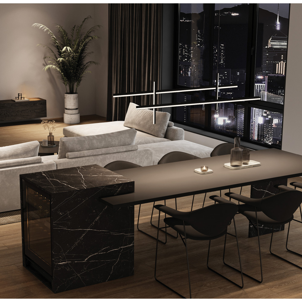 Hanglamp ZAMBELIS 41W DESIGN Zandstraal Zwart 22023